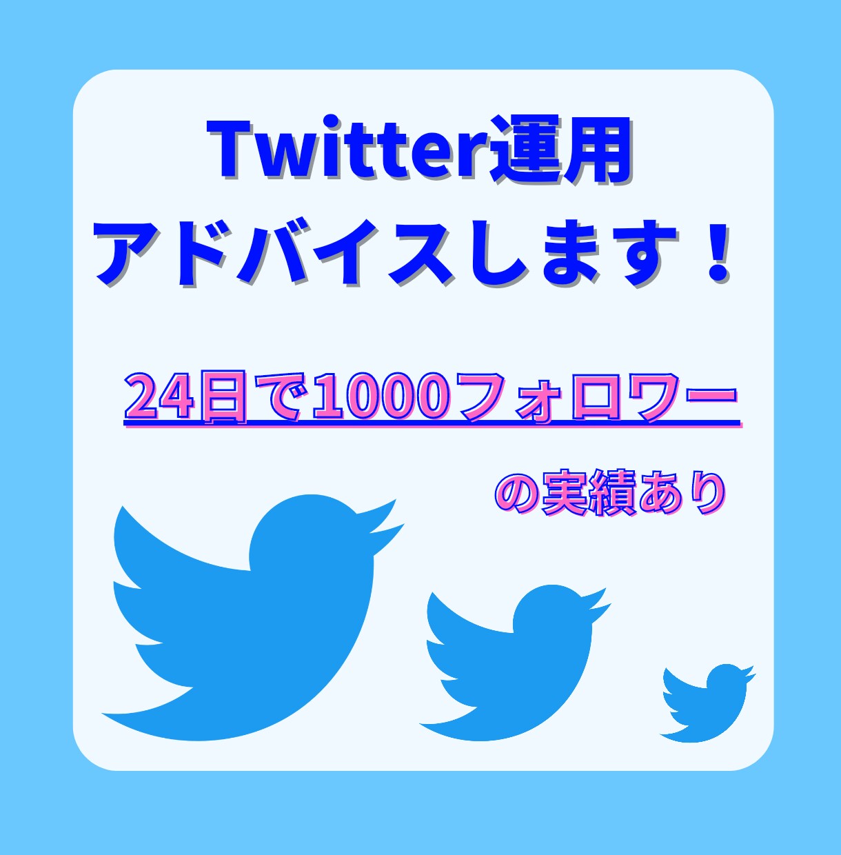 Twitter運用のアドバイスします 初心者でも安心！一週間マンツーマンで応援します イメージ1