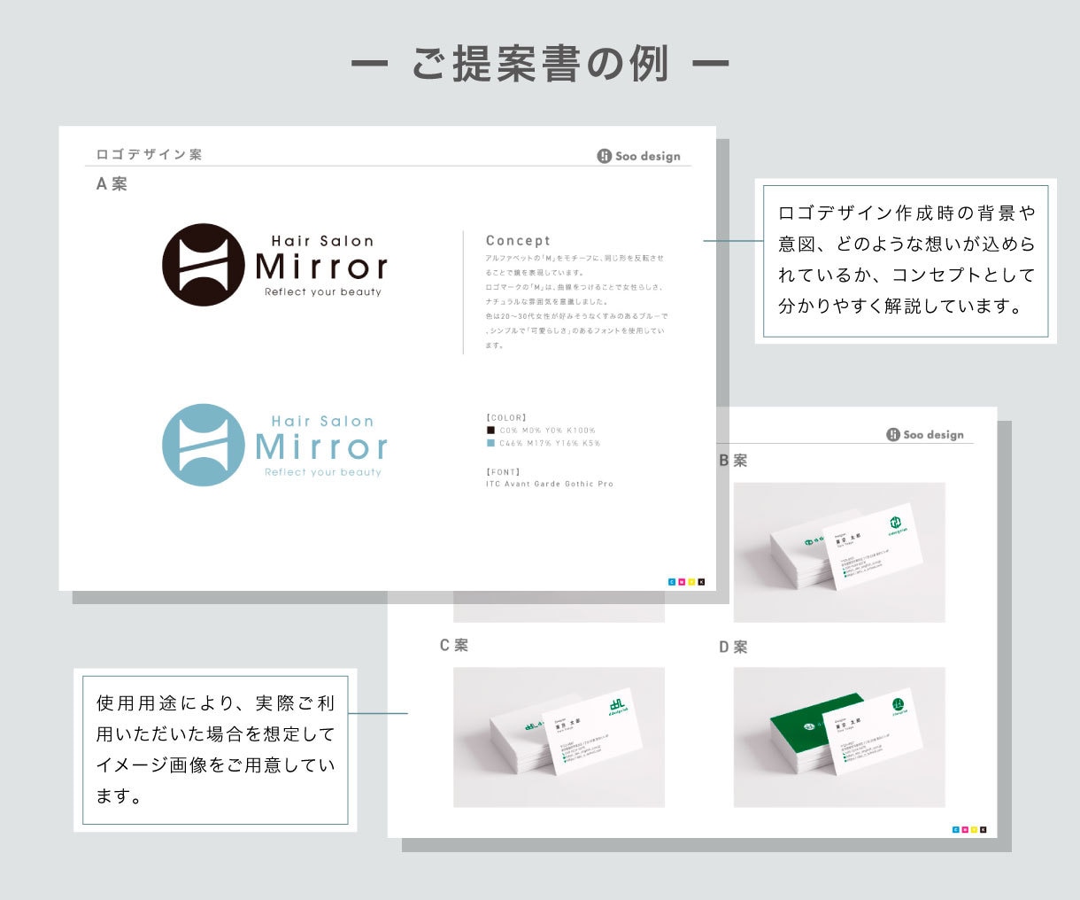 シンプルで長く使えるロゴを作成します 親切・丁寧に納得いくまでご対応します イメージ2