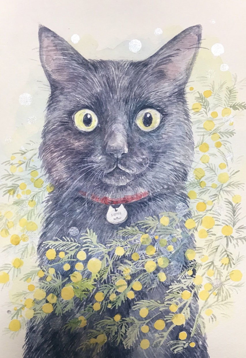 夏休み限定価格★水彩でペットの似顔絵お描きします お客様の大切なご家族を水彩画の優しい雰囲気でお描きします！ イメージ5
