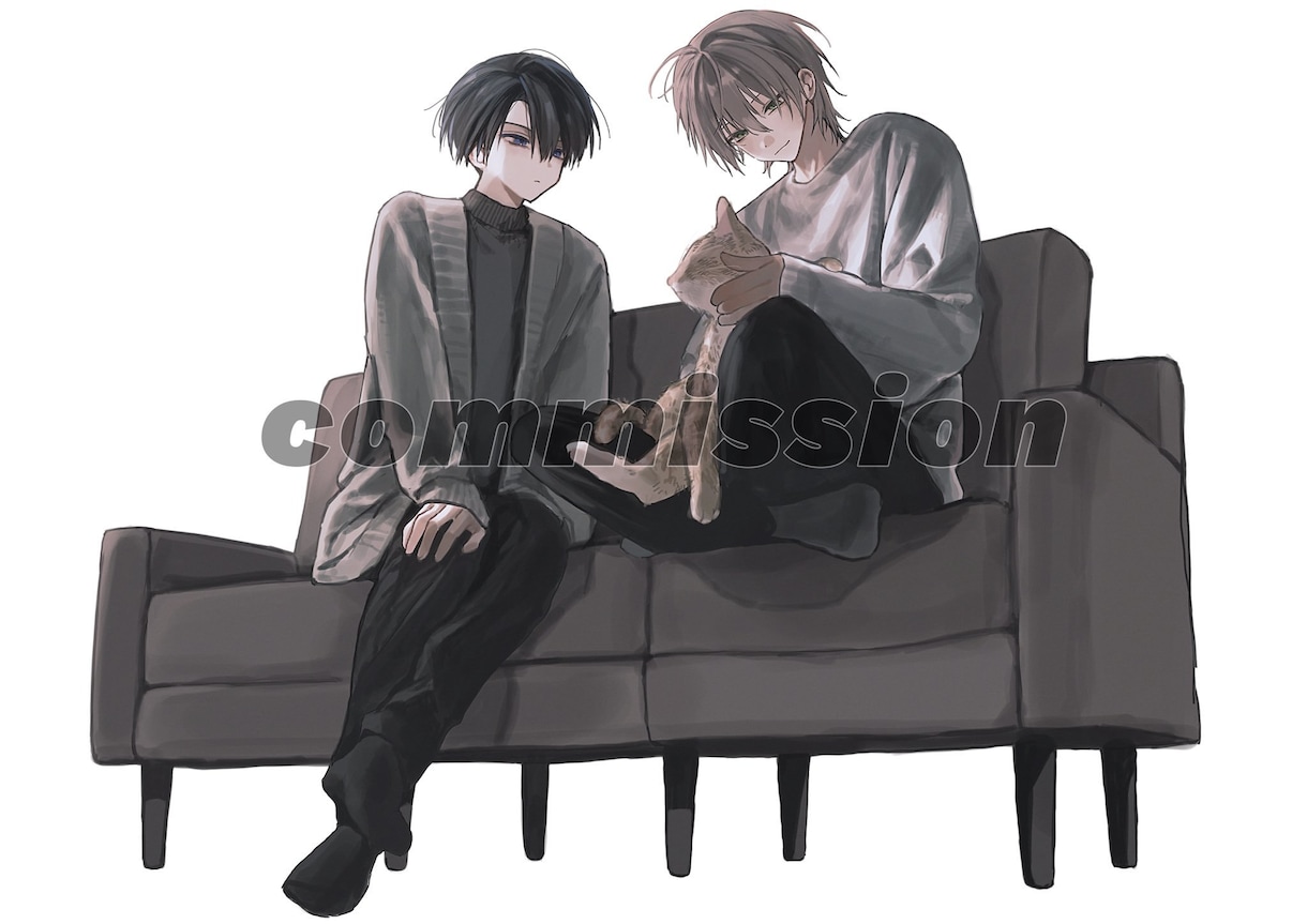 繊細でパキッとした厚塗りイラストを制作いたします 商用利用可能 立ち絵、1枚絵等幅広く承っております イメージ8