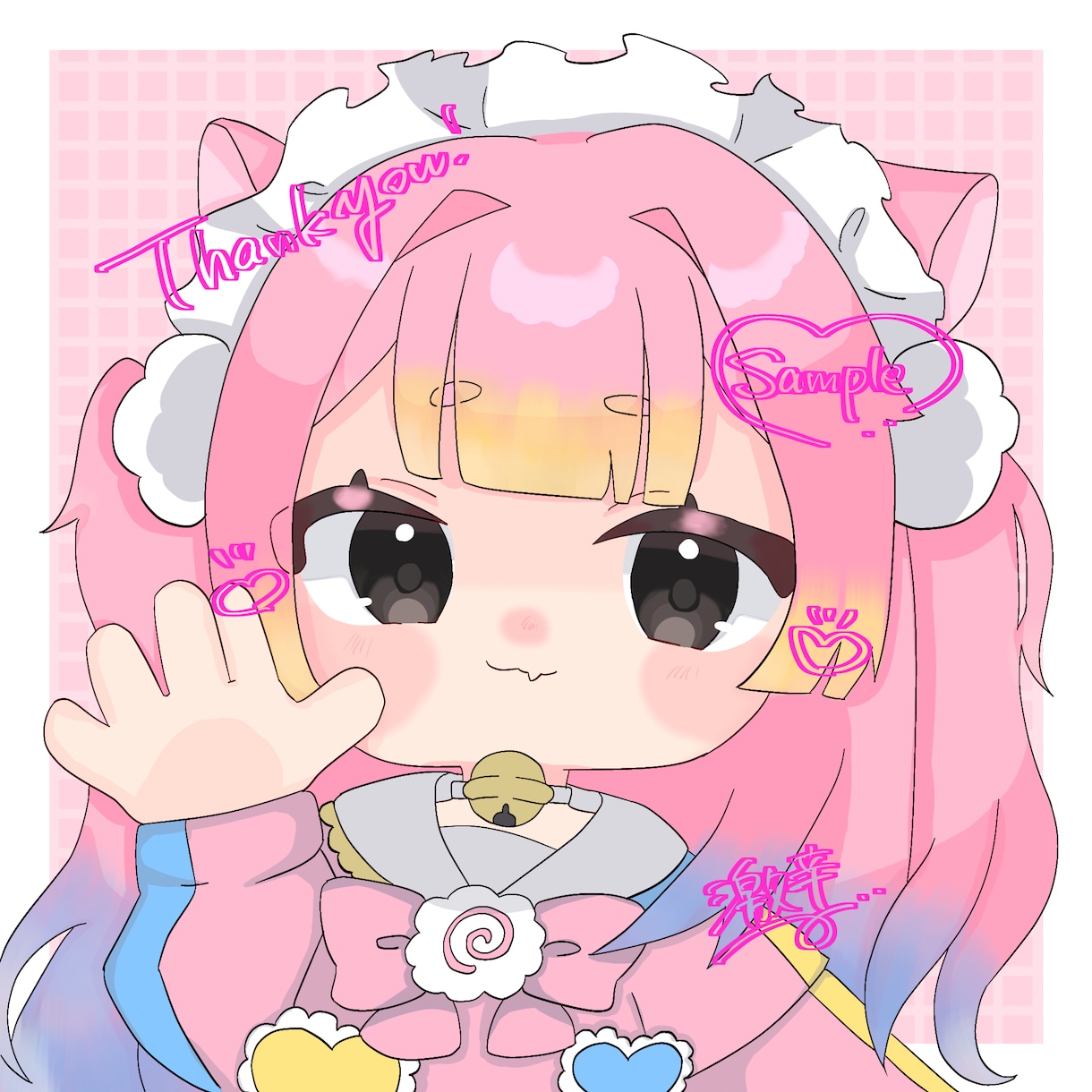 ゆるかわいいSDイラスト制作します 普段¥1500~のところ、一律¥1000でご依頼可能です！ イメージ4