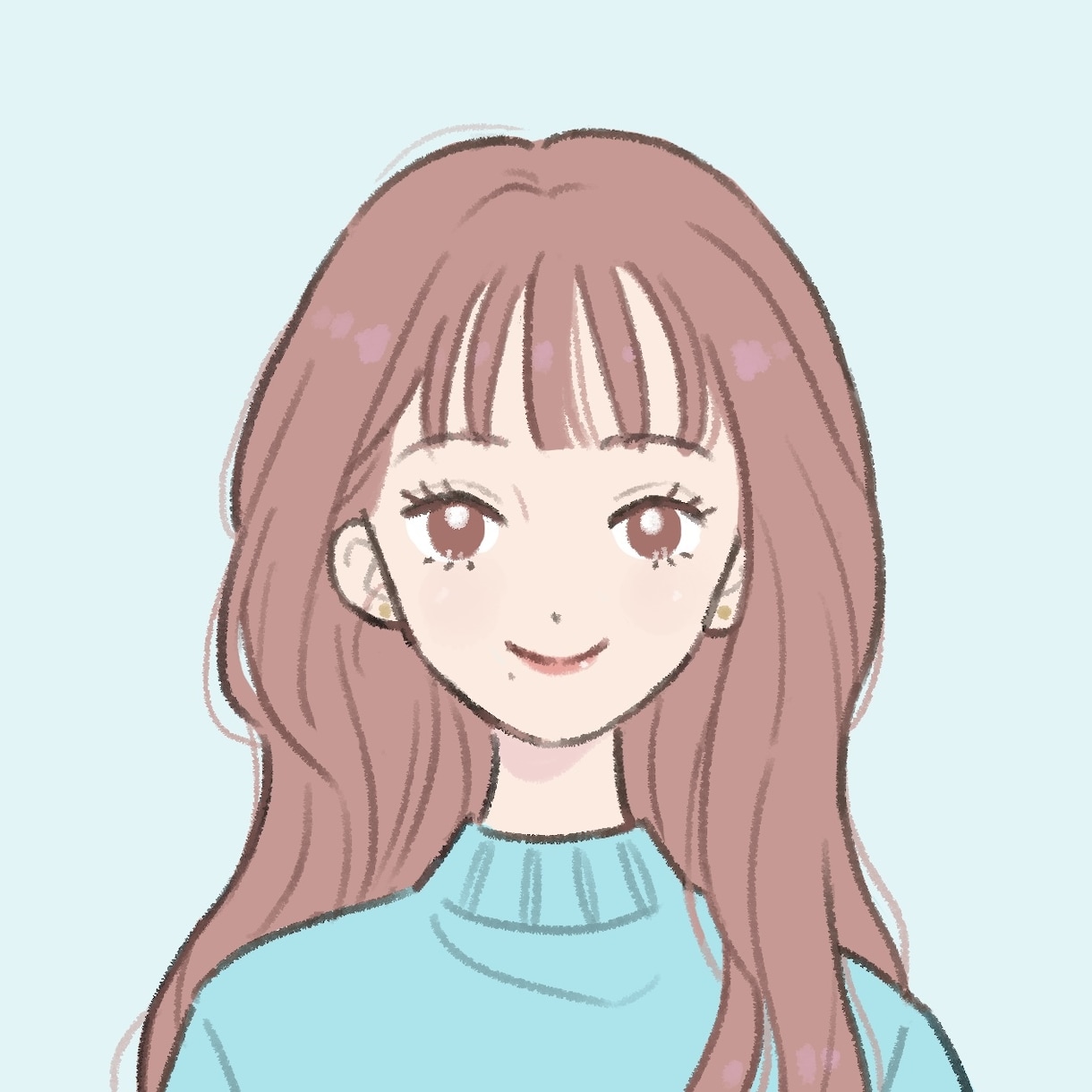 かわいくておしゃれなSNSアイコンを描きます 雰囲気をとらえるのが得意です。写真のみでおまかせでも◎ イメージ1