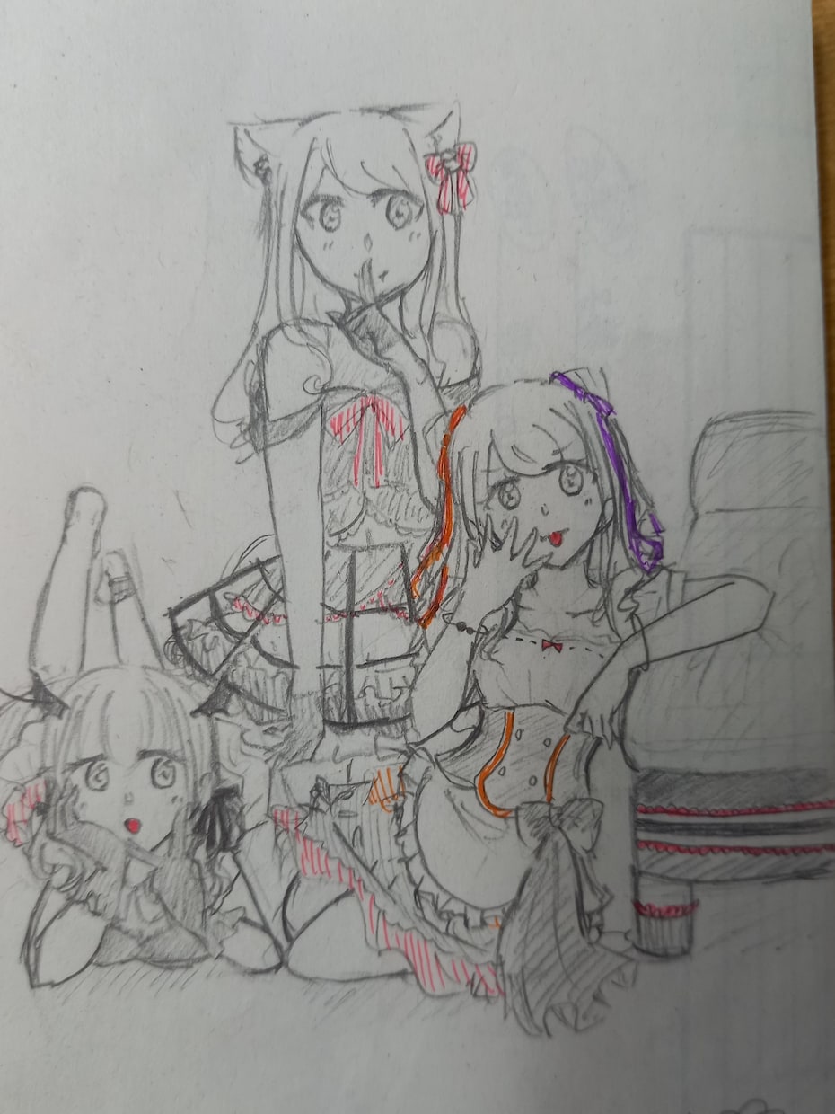 線画描きます ポーズが思いつかない人、線画が苦手な人の助けになります！ イメージ5