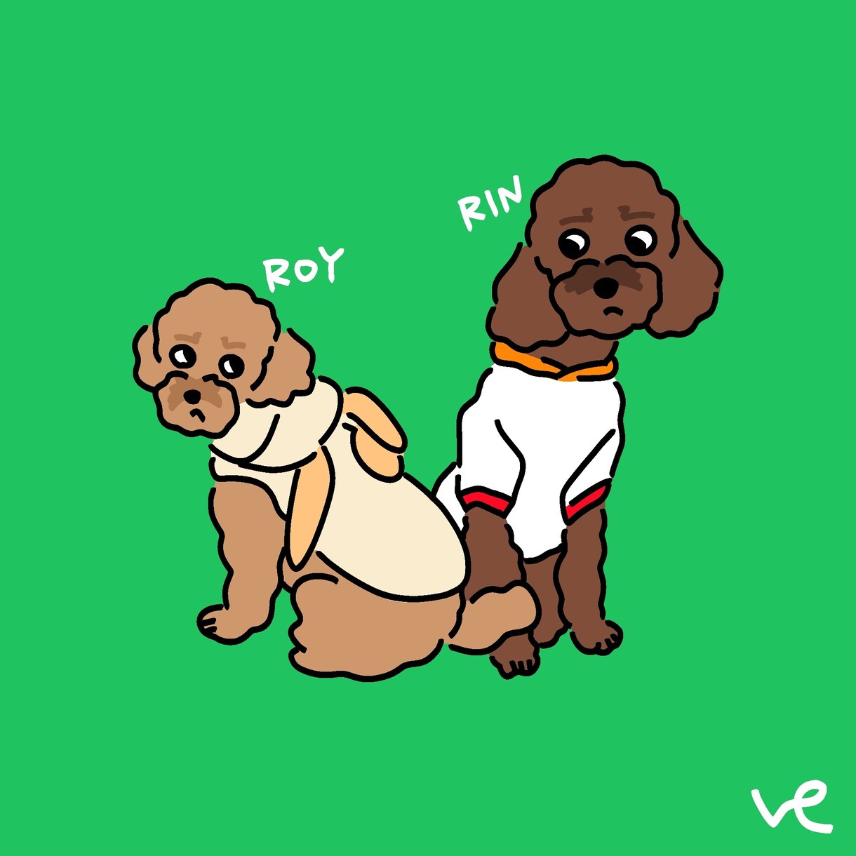 ワンちゃんの似顔絵描いてます ワンちゃんだけもOK！飼い主様と一緒もOK！ イメージ10