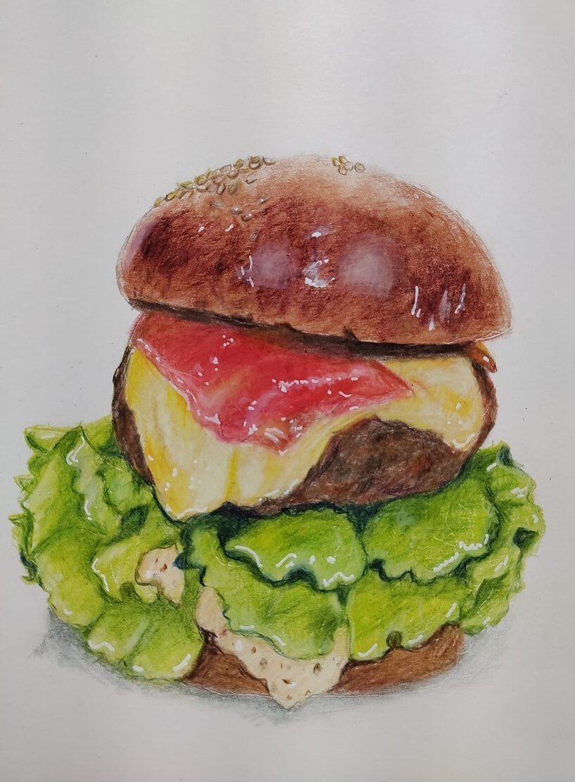 商用利用OK☆彡色鉛筆で食べ物を描きます お店の商品を色鉛筆で描きます☆彡 イメージ5