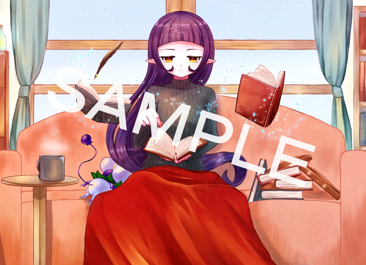 癒しや暖かい一枚イラストを描きます 映える女の子のイラストを描かせて頂きます！ イメージ2