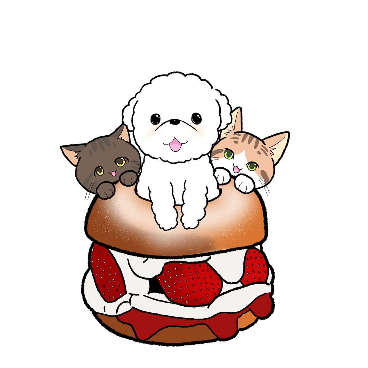 可愛い動物さん描きます 可愛いゆるふわ動物イラスト描きます！ イメージ5