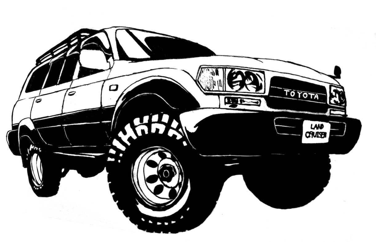 車のイラスト、アイコンイラストお描きします 車好きだからホイールエアロにも拘ったイラスト提供できます！ イメージ5