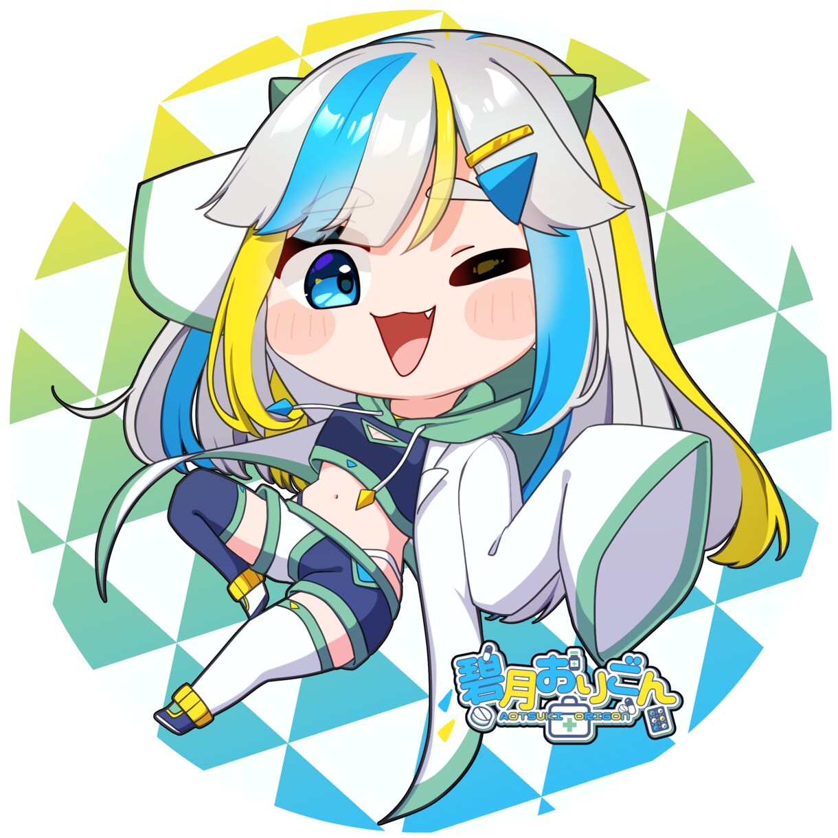 鮮やかでかわいいミニキャラ描きます 配信サムネやグッズにも！パッキリ可愛いイラストです！ イメージ1