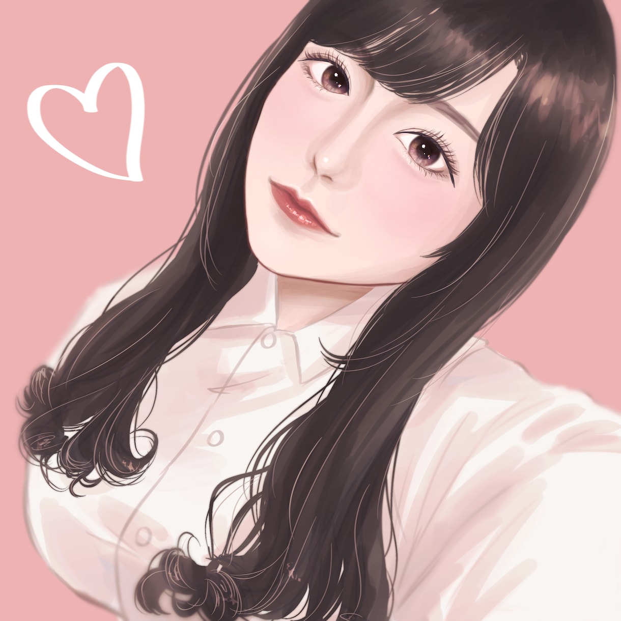 リアルで綺麗な似顔絵描きます 髪の色や目の色を好きな色にしてアニメキャラのようなイラストに イメージ3