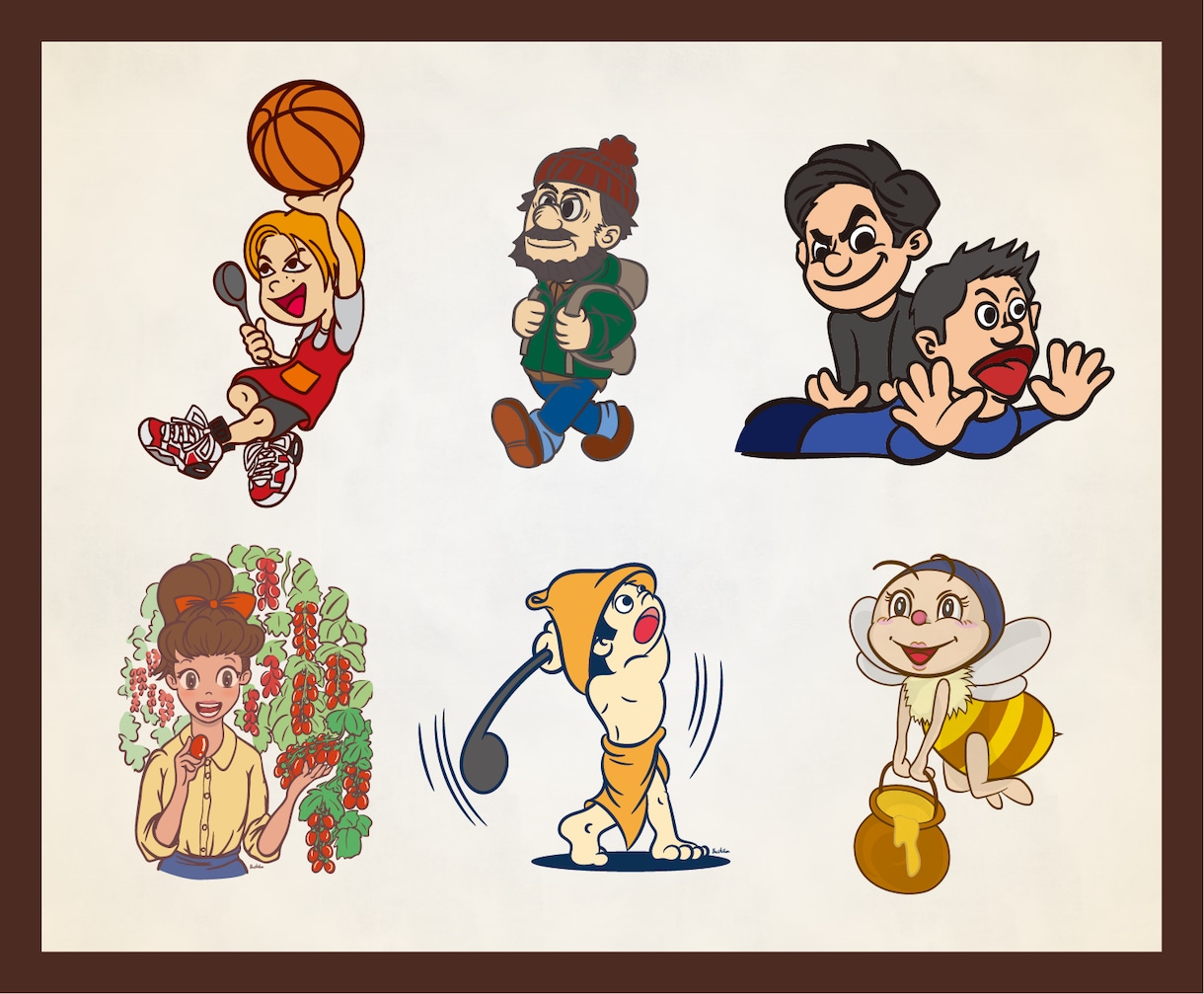 店舗などのシンボルになるマスコットキャラ描きます お店らしさを手描きキャラで一緒に形にします イメージ5