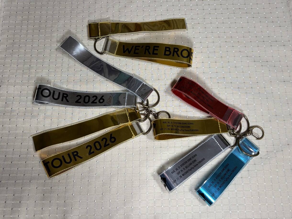 コンサート　銀テープ　キーホルダーに加工します 思い出の銀テープを持ち歩けるようにキーホルダーに加工します イメージ3