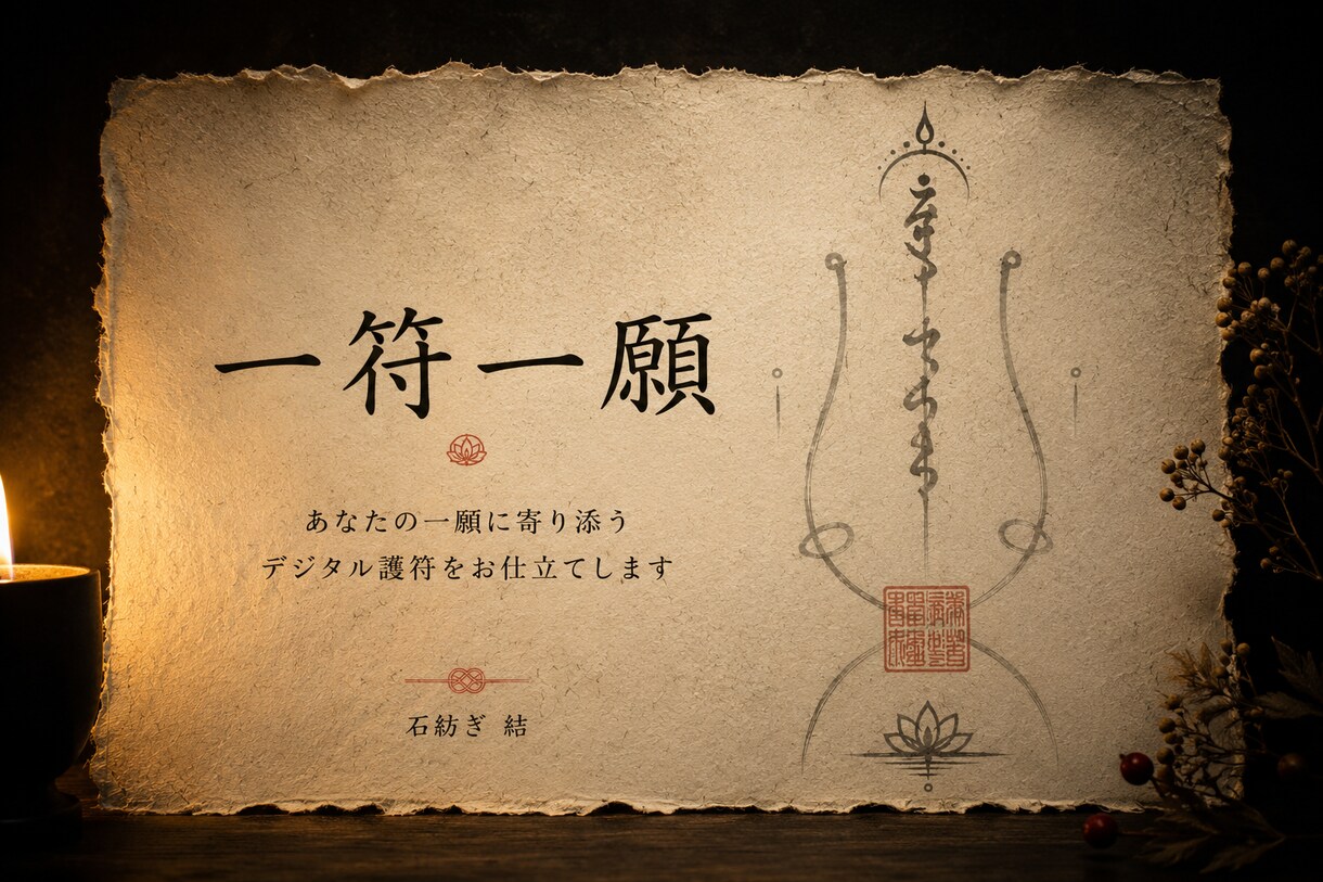 由緒正しき護符／古伝に基づく本格護符を作成します 古来より伝わる護符の様式と図像学に基づき、謹製いたします。 イメージ1