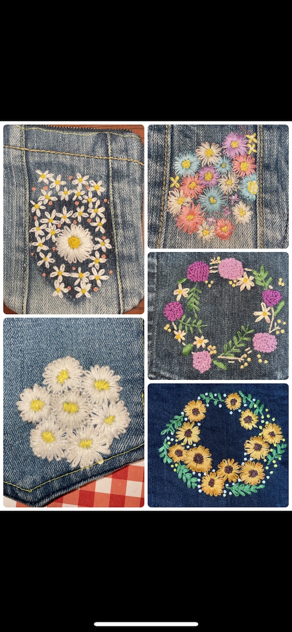 刺繍ハンドメイドなんでできます 子供の絵　アイドルの名前　刺繍ブローチ　なんでもおっけい イメージ3