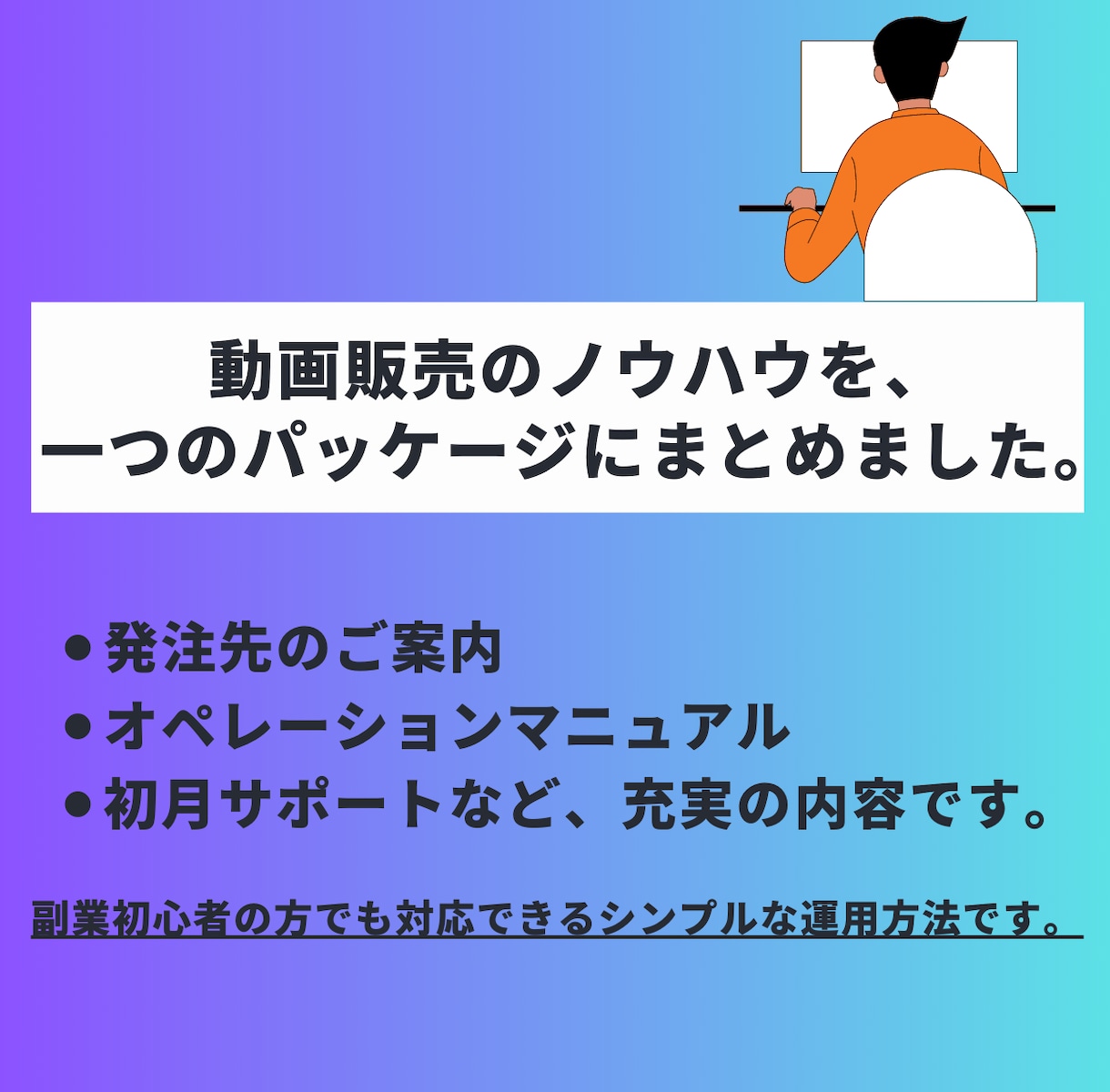 動画販売ビジネスのノウハウをすべて教えます 【マニュアル&サポートあり】【本気の副業】【YouTube】 イメージ2