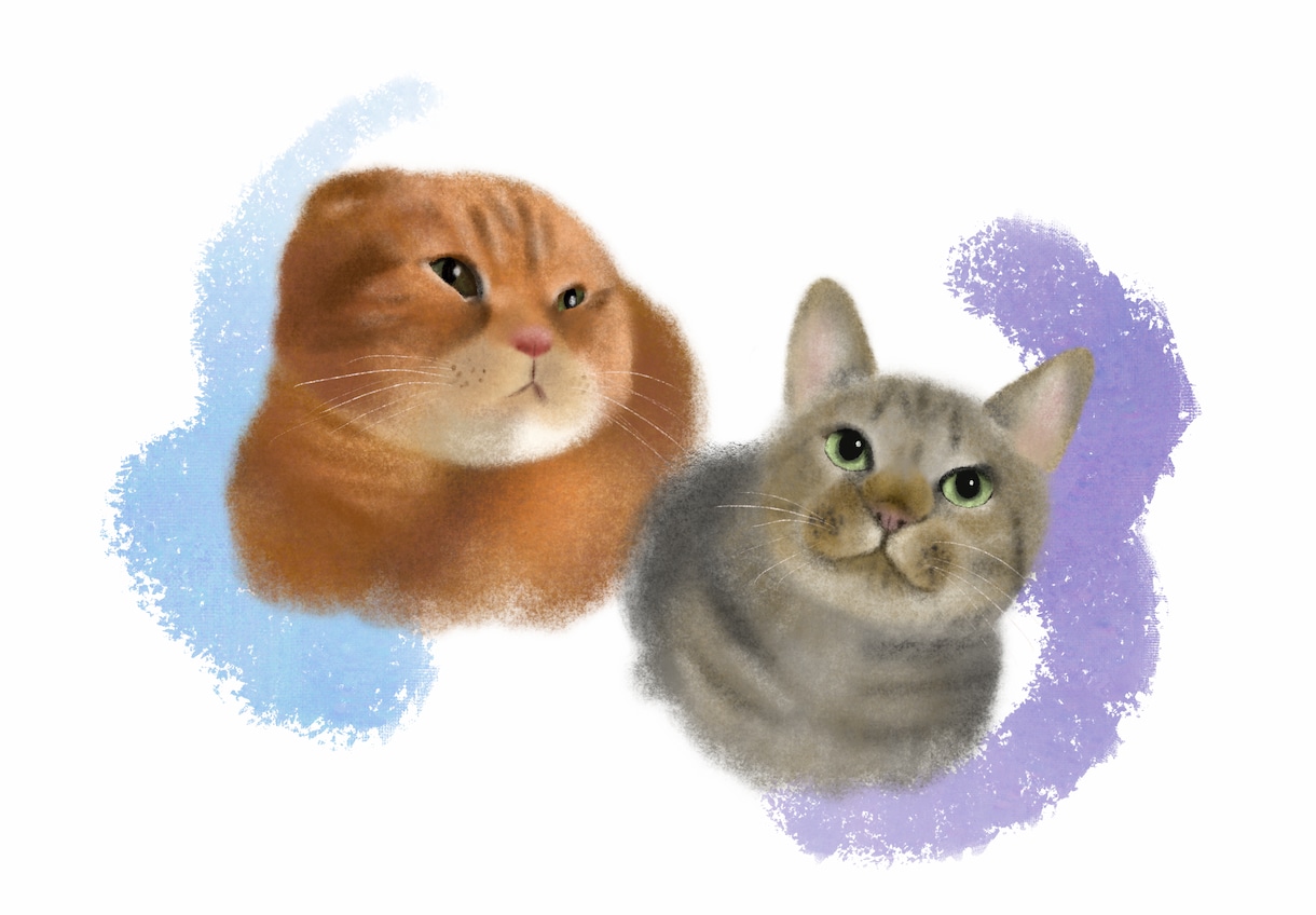 ペット◆あったかくてやさしいふわふわ似顔絵描きます 大切なペットのお写真イラストにいたします イメージ5
