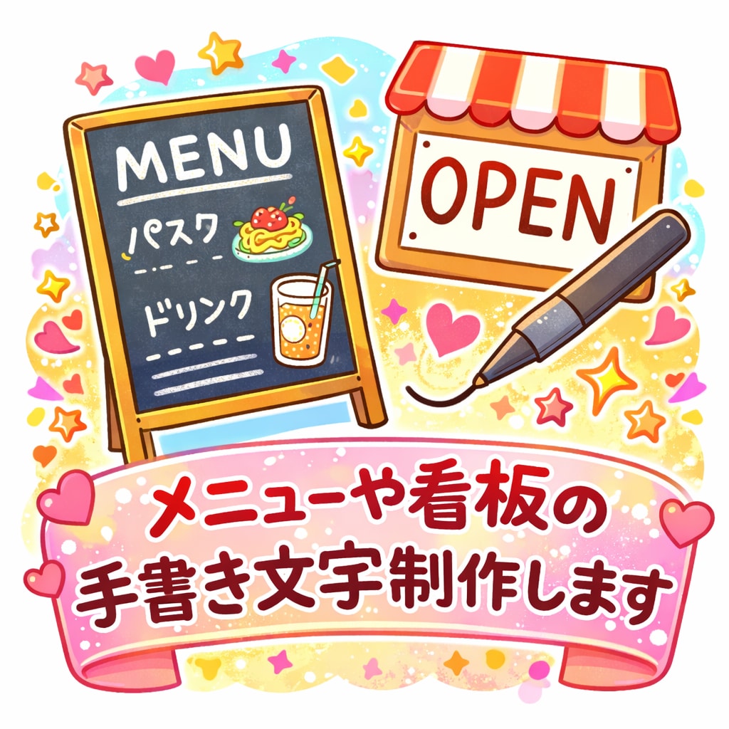 目にとまる作品をお届けします 魅せる作品をお作りします！お店の看板、メニュー等◎ イメージ1