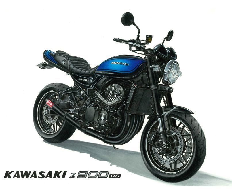 バイクの手描きイラスト作成します 思い入れのあるバイクを心を込めて丁寧に手描きで作成いたします イメージ9