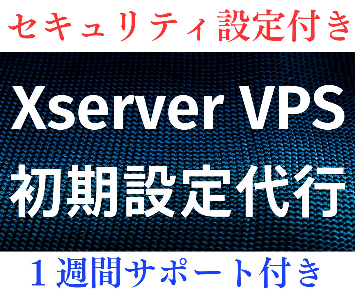 Xserver VPS 初期設定代行します Xserver VPSの設定やセキュリティ設定が不安なかたに イメージ1