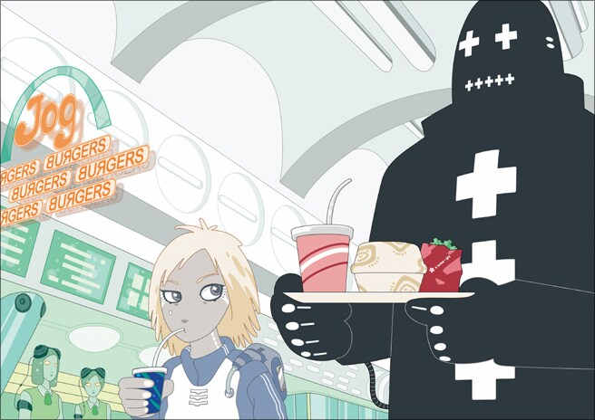 フューチャーポップなイラストをプロが描きます 書籍、Webページ、広告などに使用出来るクオリティとセンスで イメージ9