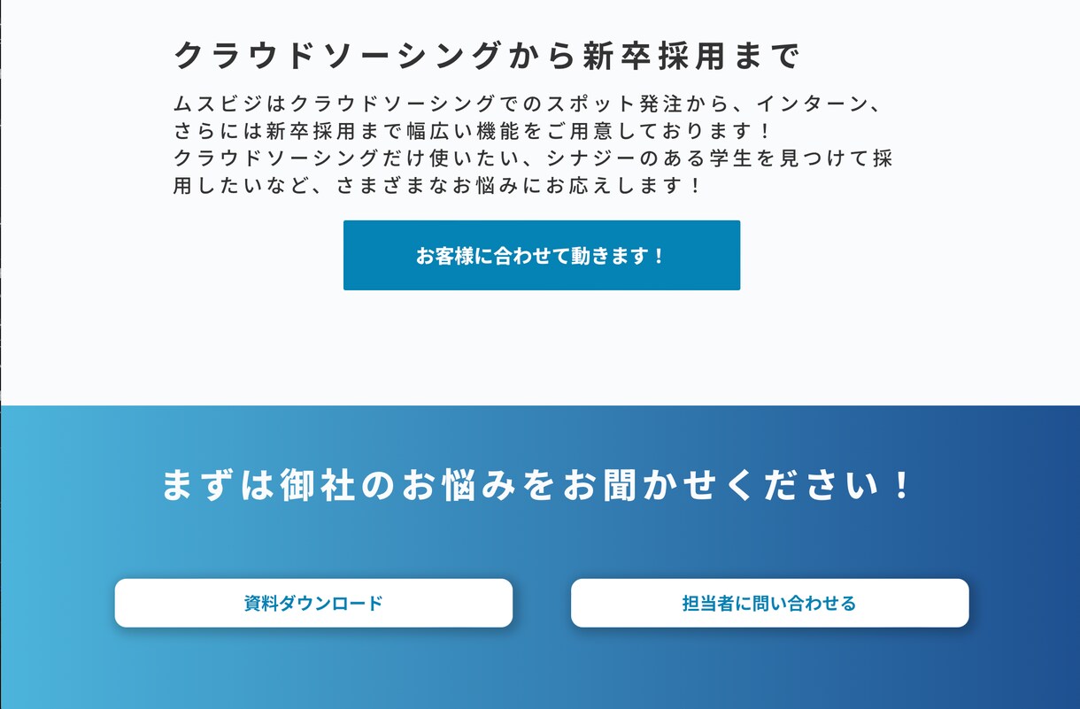 2【成果重視】LPを制作いたします 若者の視点から、売上・認知度アップに貢献するLP制作 イメージ1