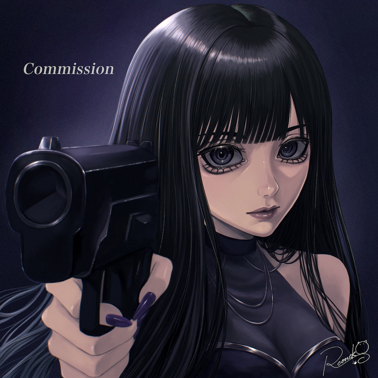 ダーク・儚い世界観のイラスト描きます 一枚絵、アイコン、サムネイル等お気軽にご相談ください！ イメージ9