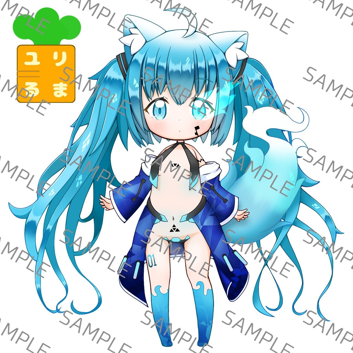 アイコンやヘッダー等に使えるイラストを描きます 3頭身デフォルメの可愛い絵柄が特徴です♪ イメージ1