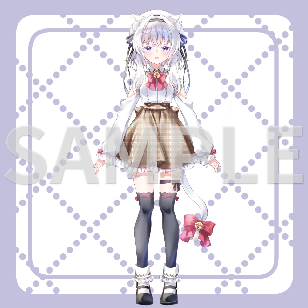 表情パーツ分け済ネコミミ少女立ち絵を販売しますます パーツを組み合わせて自由に表情差分を作れます イメージ2