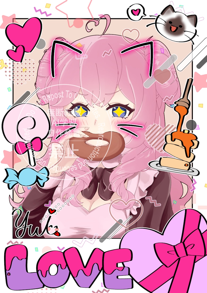 かわいいイラスト描きます かわいいSNS用アイコン、立ち絵等幅広くイラスト描きます イメージ3