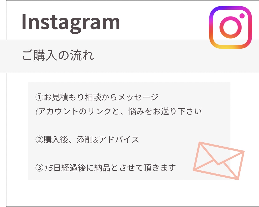 インスタアカウント添削します 今のアカウントの、改善点をお伝えします！ イメージ4