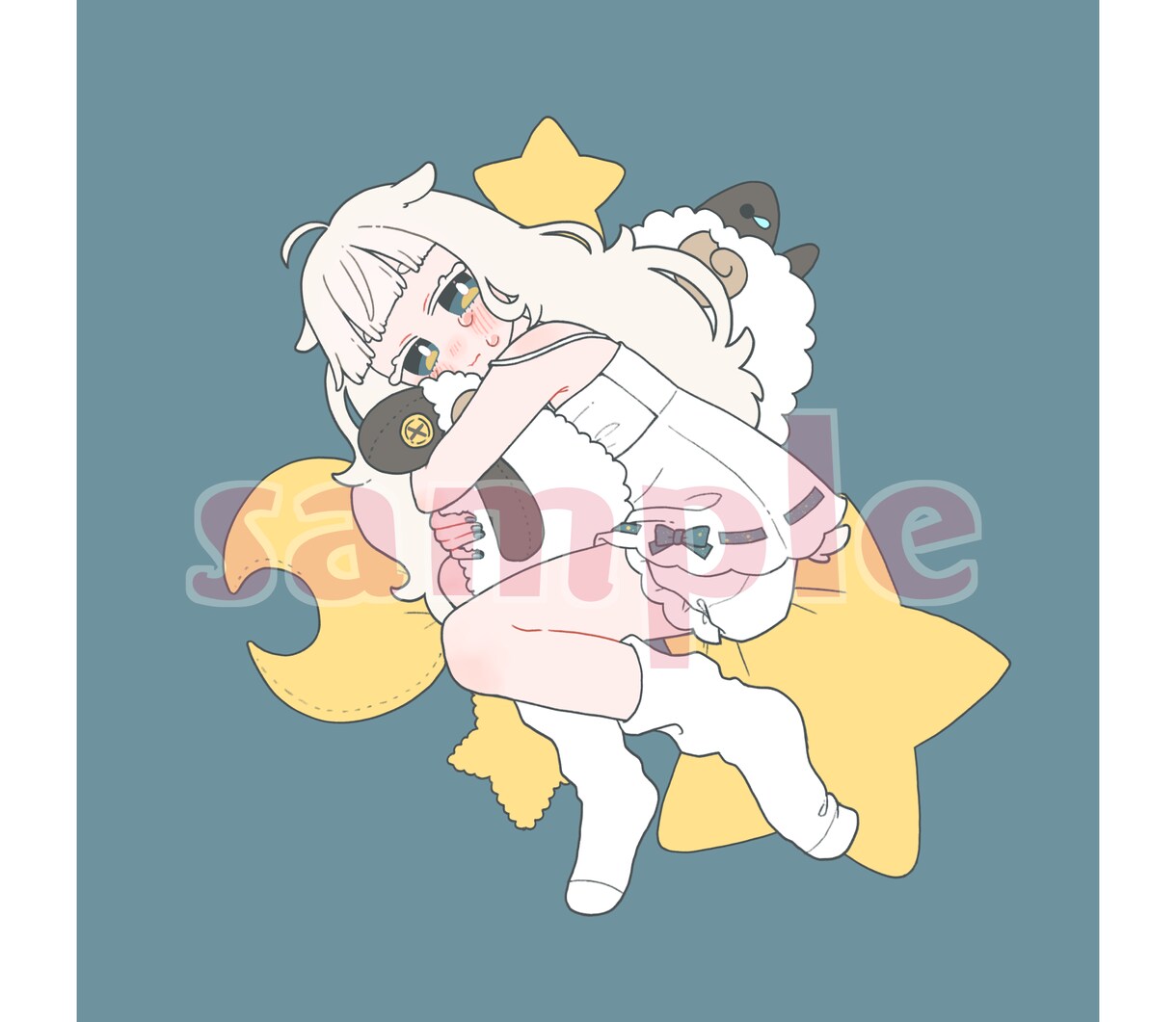 ほっぺが魅力的なかわいいイラスト描きます デフォルメも等身もお任せください！かわいく描きます！ イメージ8