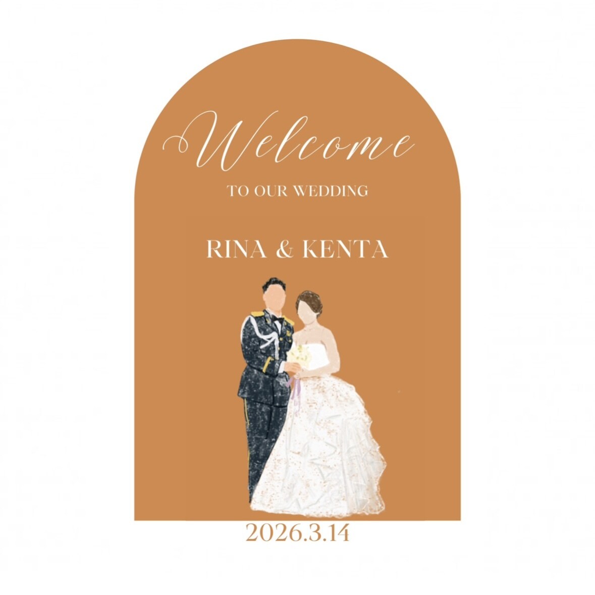 大人可愛いオシャレなイラストを作成します 結婚式オタクがお写真をもとに心を込めて描きます！ イメージ2