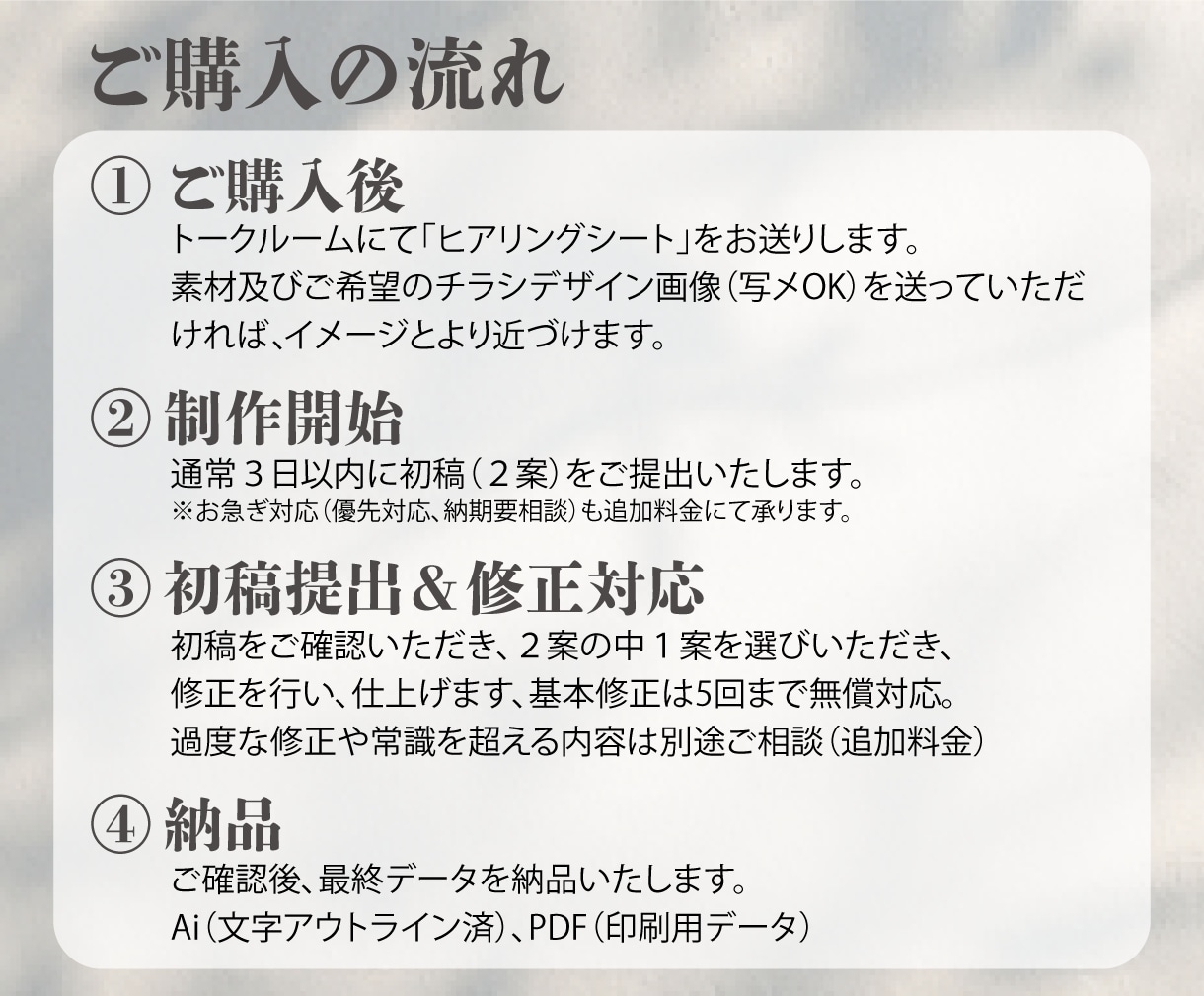 特別価格！伝わる、読むチラシを丁寧にデザインします 格安対応！フライヤー、メニューなど思いをビジュアルに イメージ10