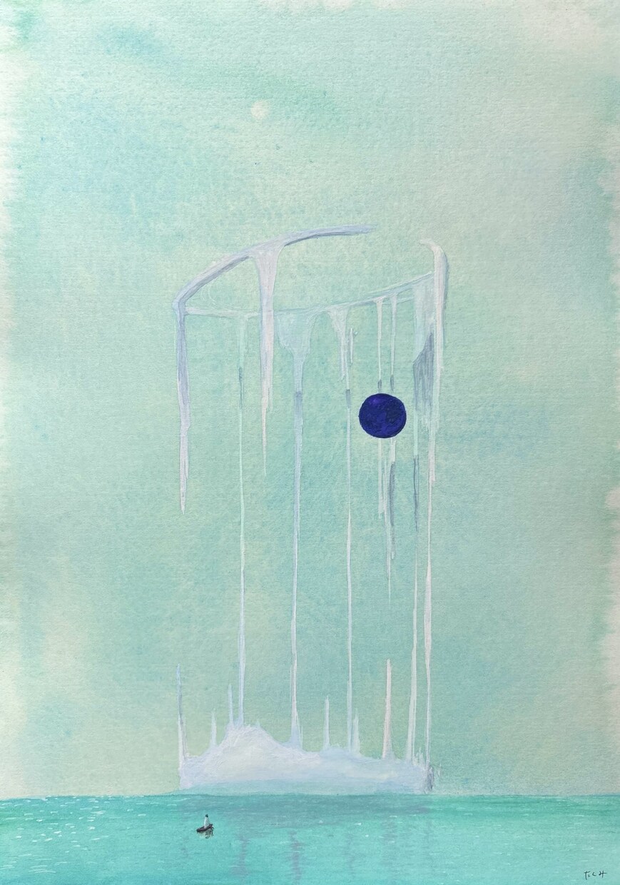 郵送・A4以上＊絵本の1ページのような絵を描きます アナログで、水彩アート作品制作して郵送します。 イメージ9