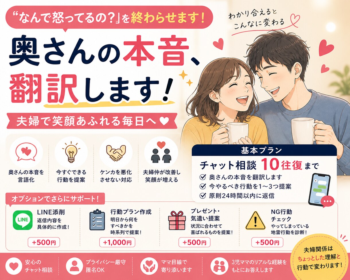 奥さんの“なんで怒ってるの？”を終わらせます その一言、行動、逆効果かもしれません(￣∀￣) イメージ2