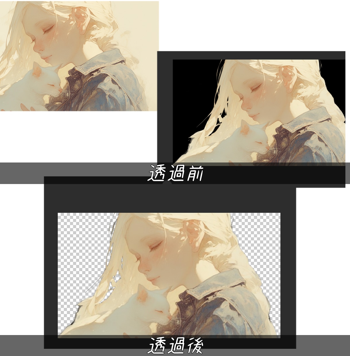 Photoshopなどを活用して透過画像をお作ます 初心者の方も安心！用途に合わせて綺麗に透過！ イメージ1