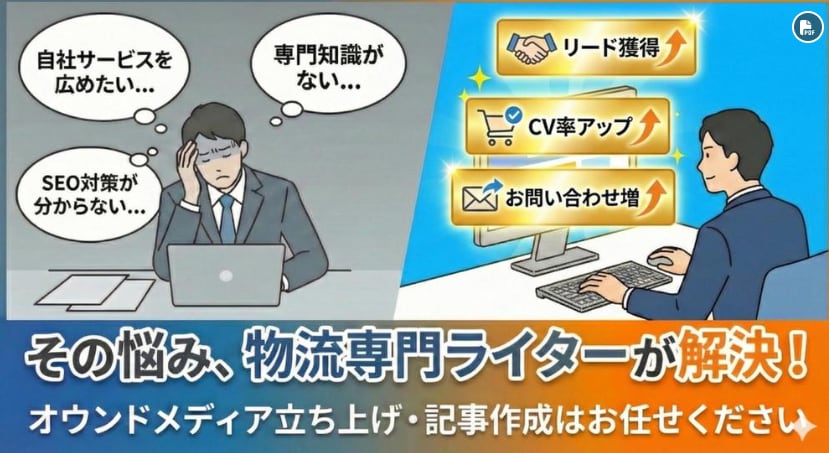 物流ジャンルのSEO記事を作成いたします 物流業界18年の知見を活かした独自性の高いSEO記事作成 イメージ1