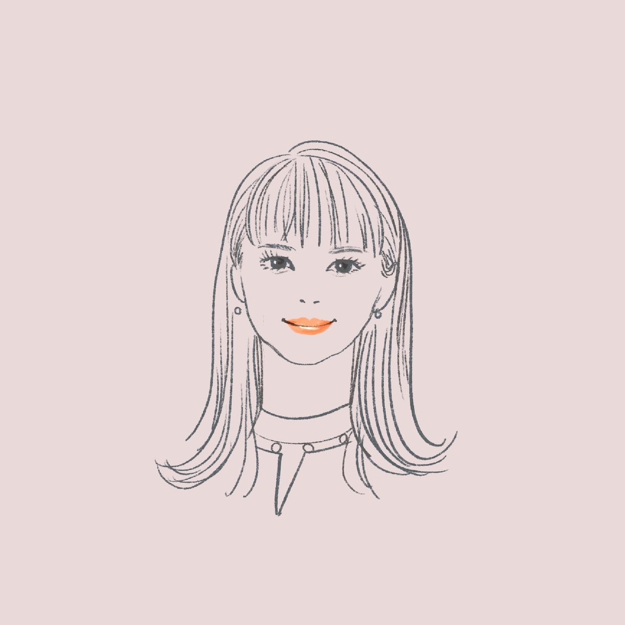 センスの良い大人素敵な線画似顔絵描きます 老若男女、写真を元に線ベースのシンプルな雰囲気に仕上げます イメージ2