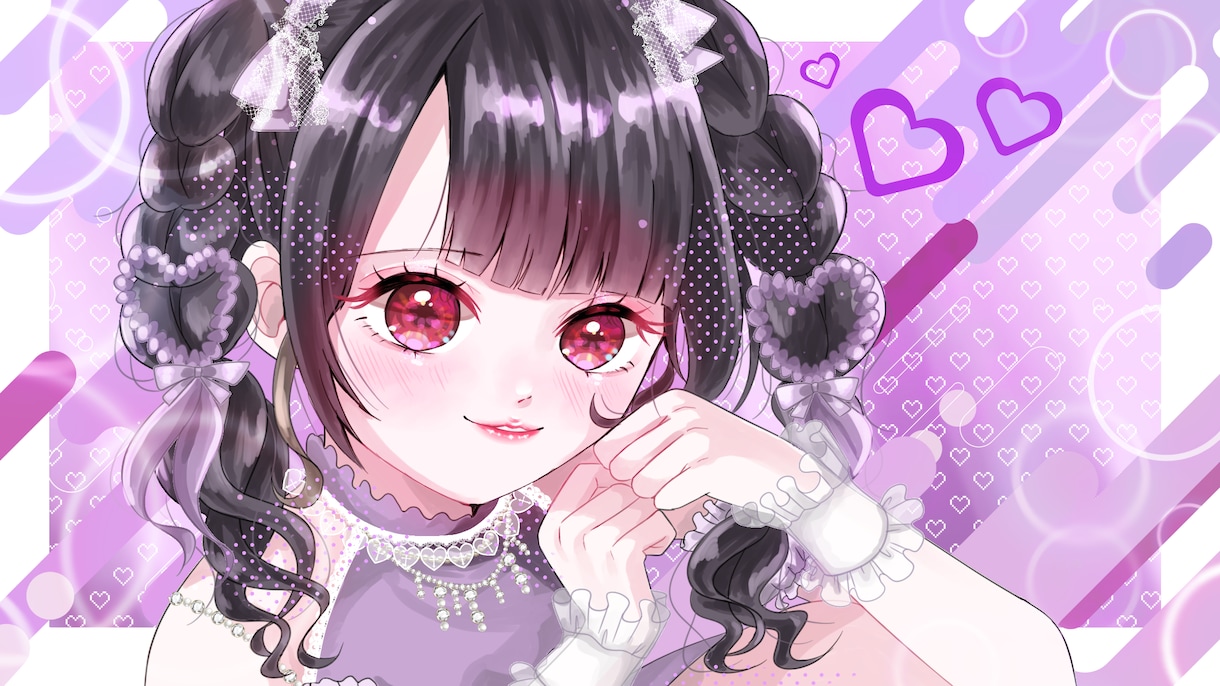 かわいいデジタルイラスト描きます サムネ、1枚絵など可愛いに全振りをしたイラストお任せ下さい。 イメージ2