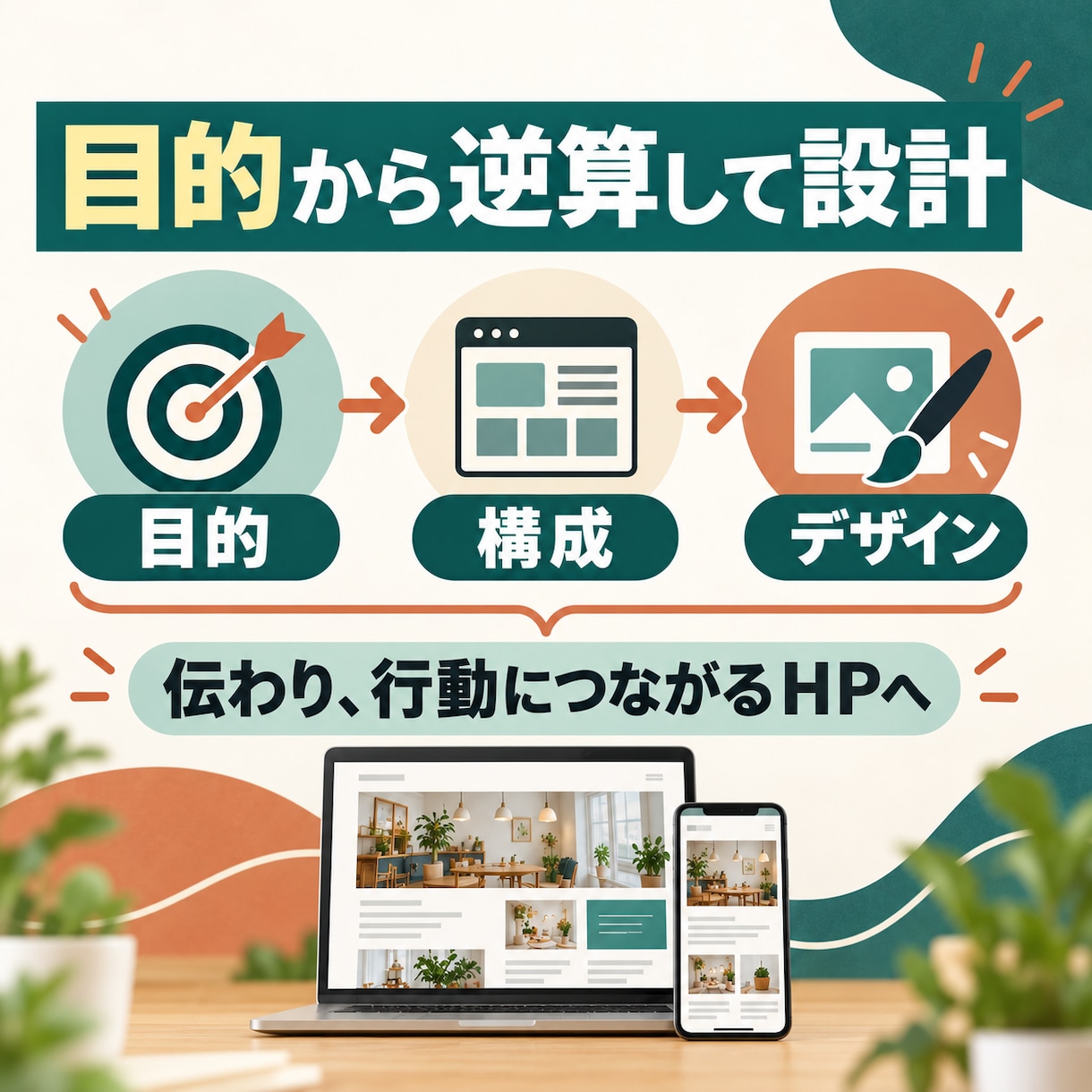 目的から逆算し、成果につながるサイトを制作します 短納期・高クオリティ│丁寧なヒアリングで理想のサイトを実現 イメージ1