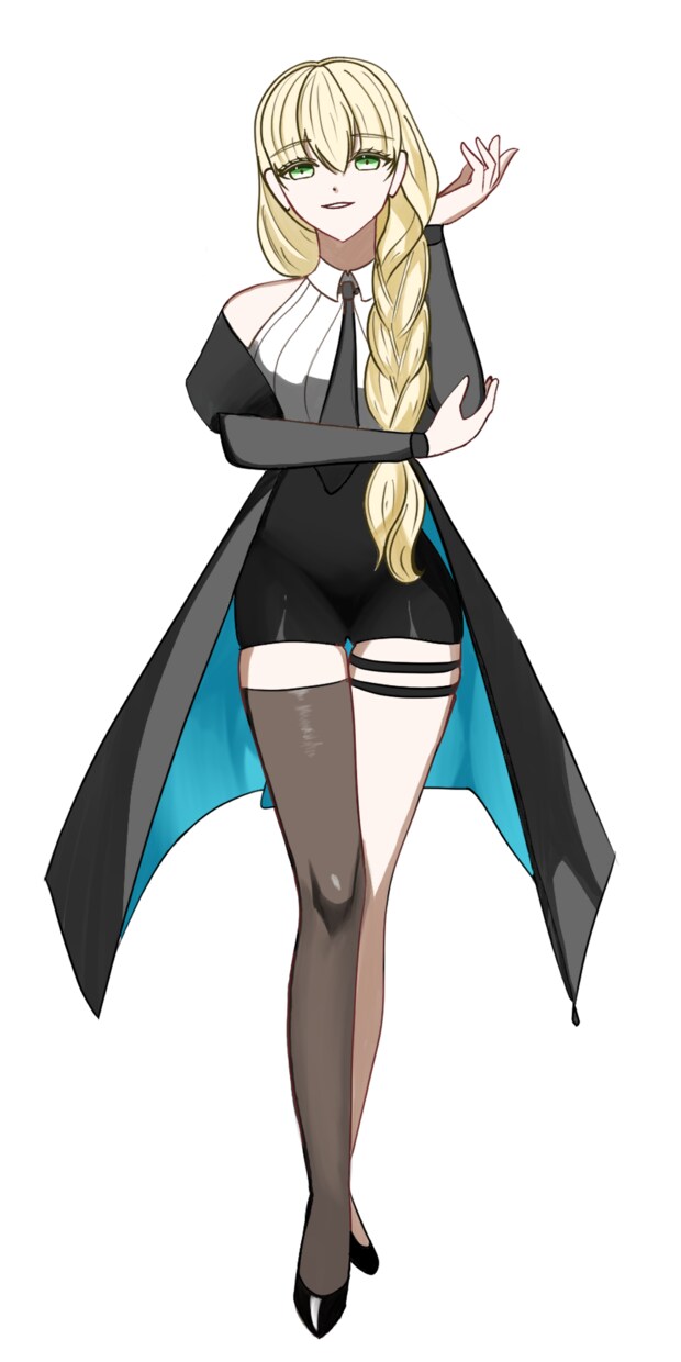 ゴシック・ダークな女性のイラストを制作します 白・赤・黒の配色を得意としています イメージ8