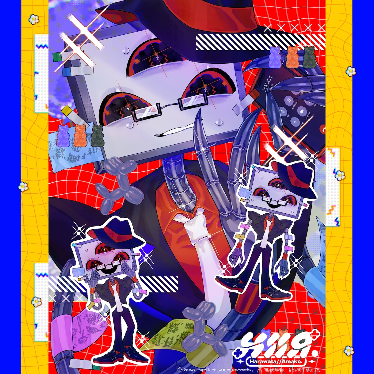 バストアップ&SD×2種類のイラストを制作します 3つセットで嬉しい！※人外キャラクターも対応可能 イメージ3
