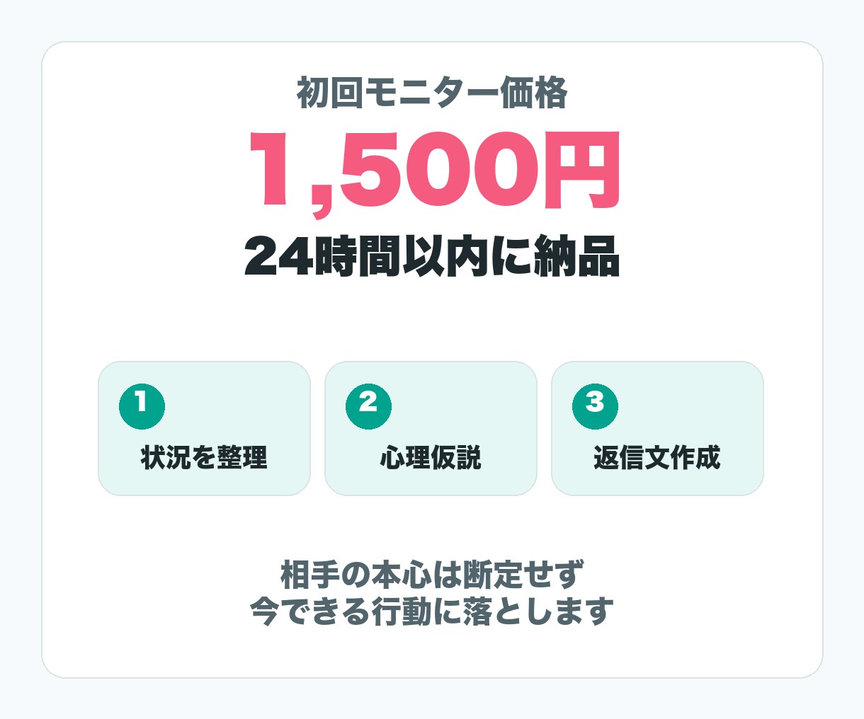LINEから彼の本音を心理学AIで読み解きます 追いLINE前に返信文とNG文を整理 イメージ3