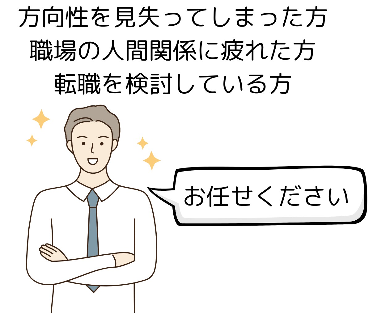 就活・転職…仕事に関する悩み事、相談にのります 適職/面接対策/履歴書/上司や後輩・人間関係の困りごと、愚痴 イメージ3