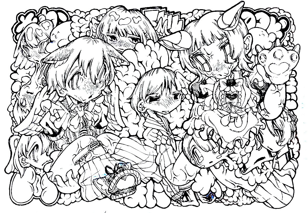 少し奇妙な世界観の絵を描きます 少し奇妙でかわいい不思議な世界観 イメージ4