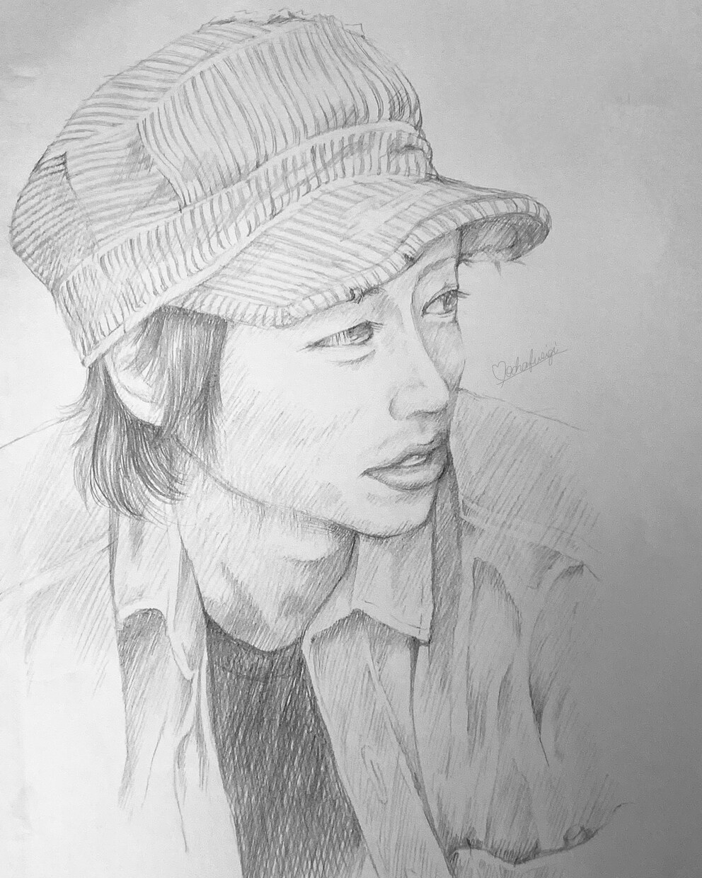シャーペン画【似顔絵】描きます 温かみのあるアナログイラストになります。 イメージ3