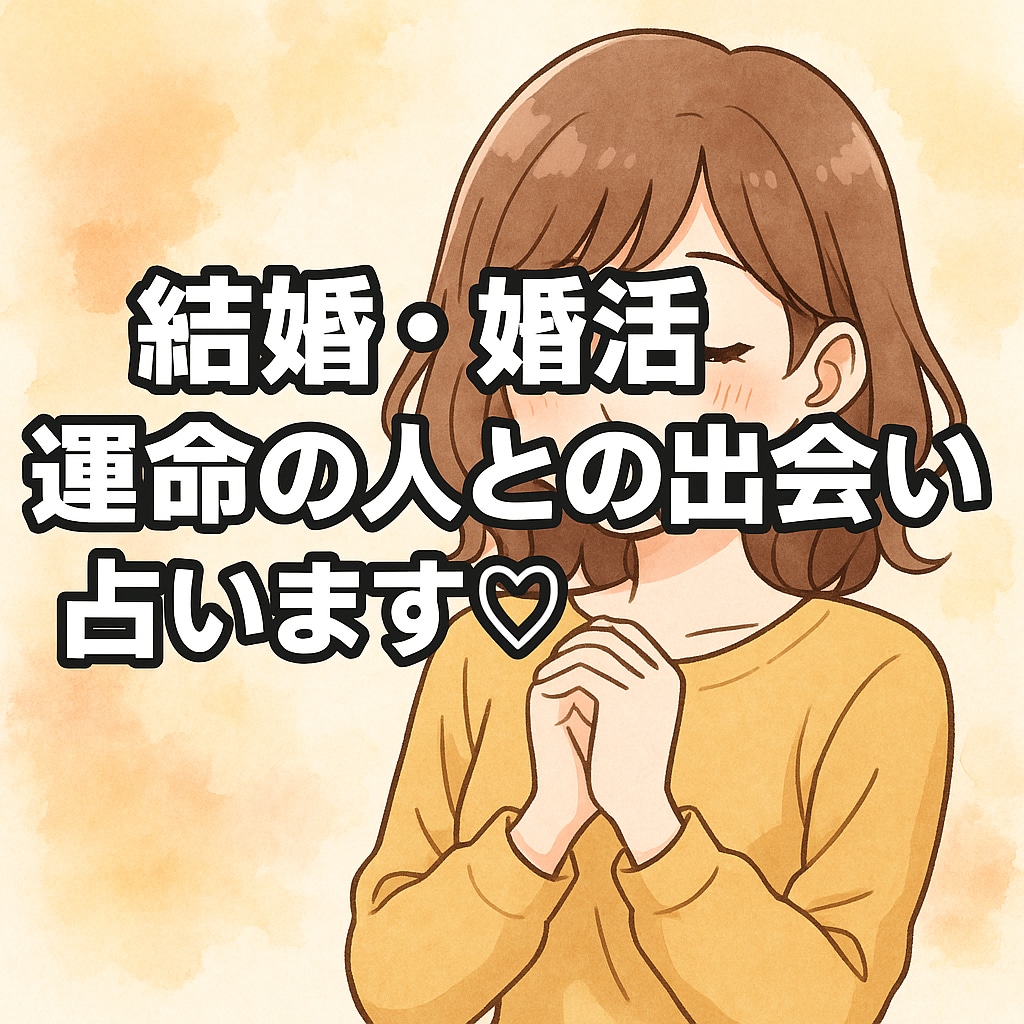結婚・婚活⭐︎運命の人との出会いを占います 婚活中の方、結婚願望がある方や恋人との未来を知りたい方へ♡ イメージ10
