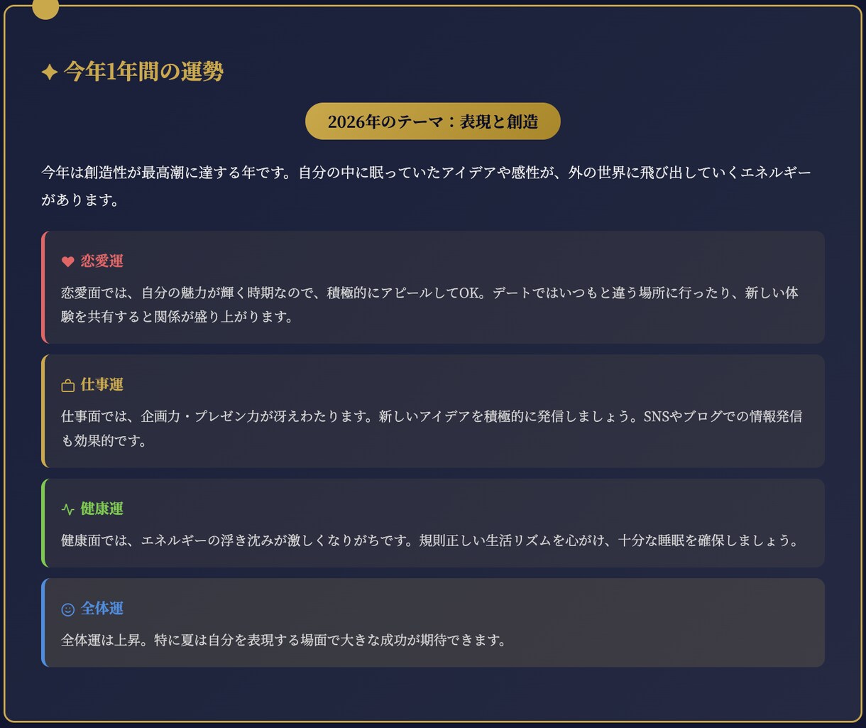 四柱推命×数秘術｜あなたの運命の設計図を鑑定します 【星導】四柱推命×数秘術の統計学で運命の設計図を作成 イメージ8