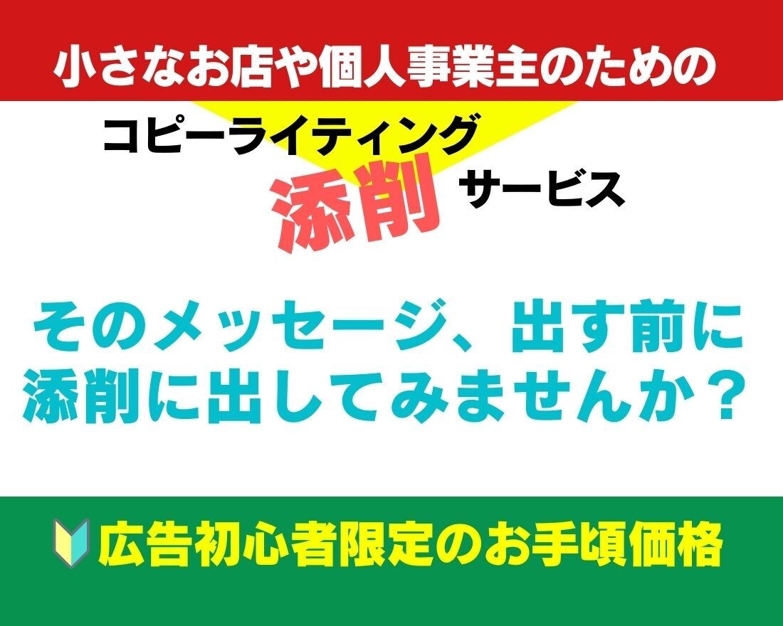 初めての広告！チラシやDM、LP文章を添削します 広告改善アドバイスで売れる広告にバージョンアップ！ イメージ4