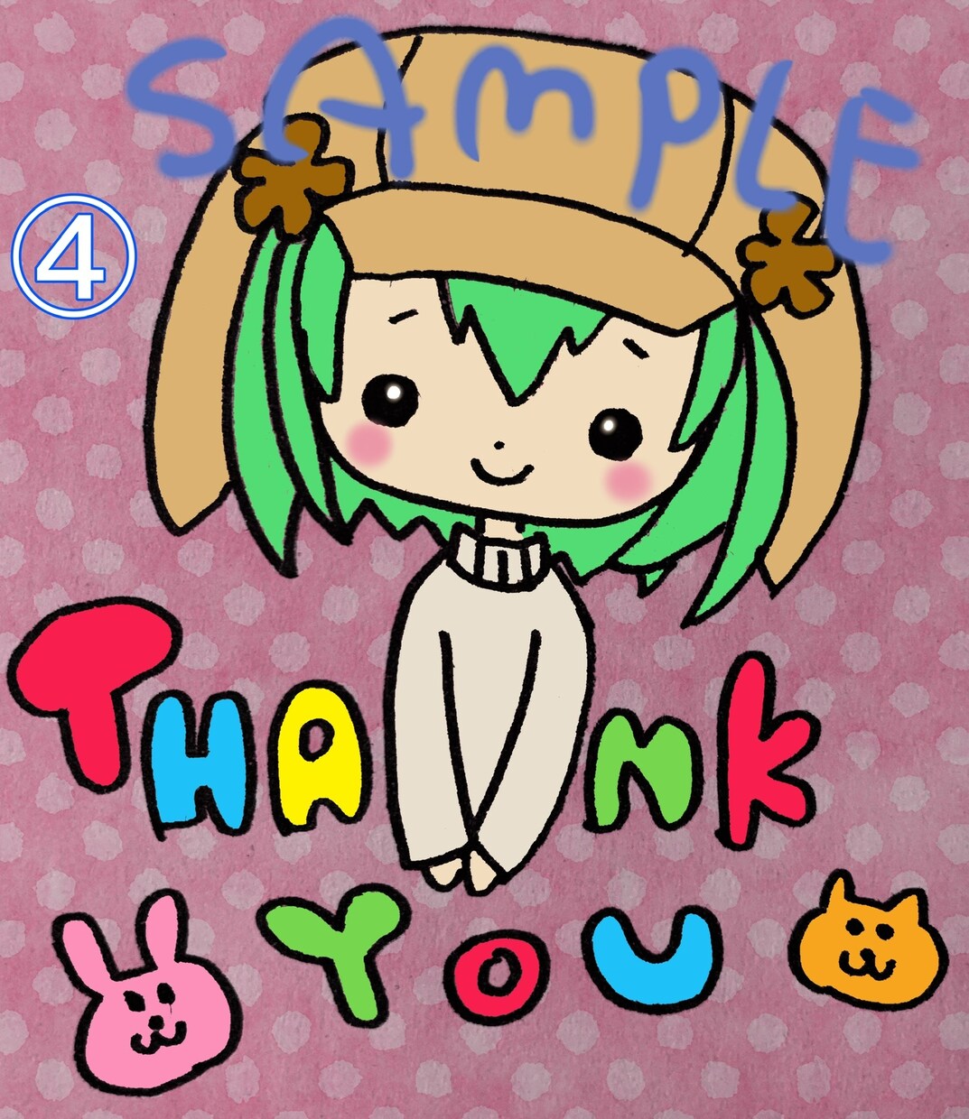 SNSなどで使えるかわいいアイコンお描きします ほんわかかわいいイラストにしてみませんか？(*´꒳`*) イメージ4